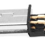 USB-B mini connector male zonder behuizing zijkant