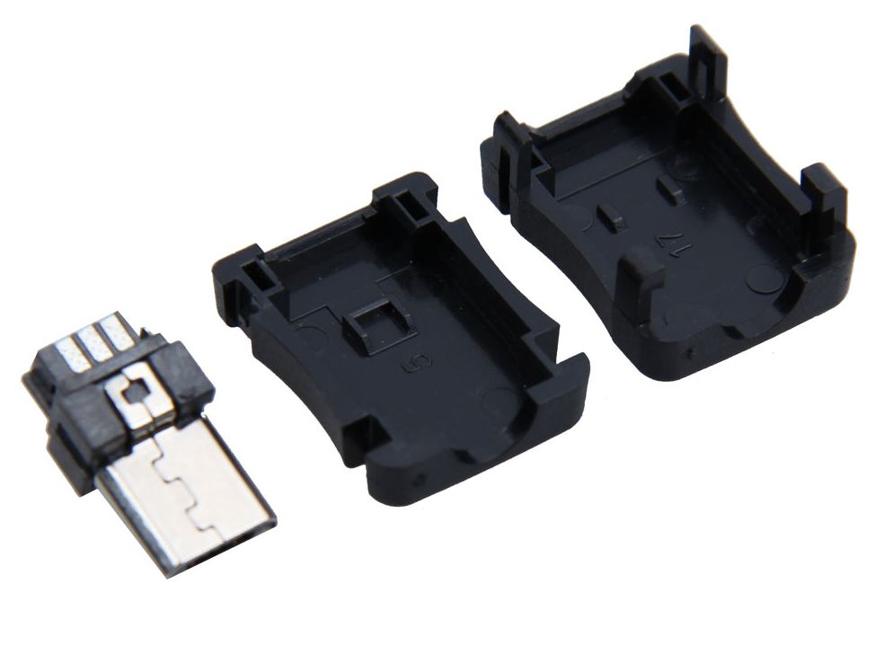 USB-micro connector male zwart open 02