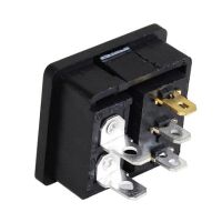 Power connector C8 male plug met tuimelschakelaar inbouw 02