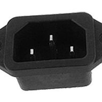 Power connector C14 male plug inbouw