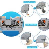 DIN Rail Terminal Block push-in JPT-2