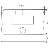 DIN Rail Terminal Cover D-PT2