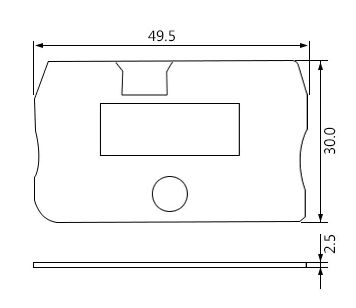 DIN Rail Terminal Cover D-PT2