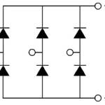 Gelijkrichterbrug 3-fasen 50A 1200V SQL50A schematic