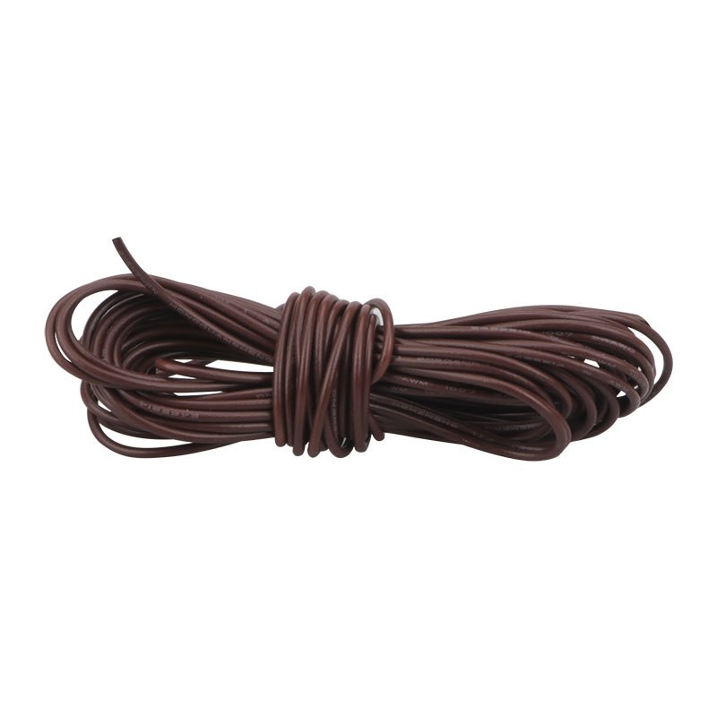 Draad 0.25mm2 24AWG UL1007 5M bruin