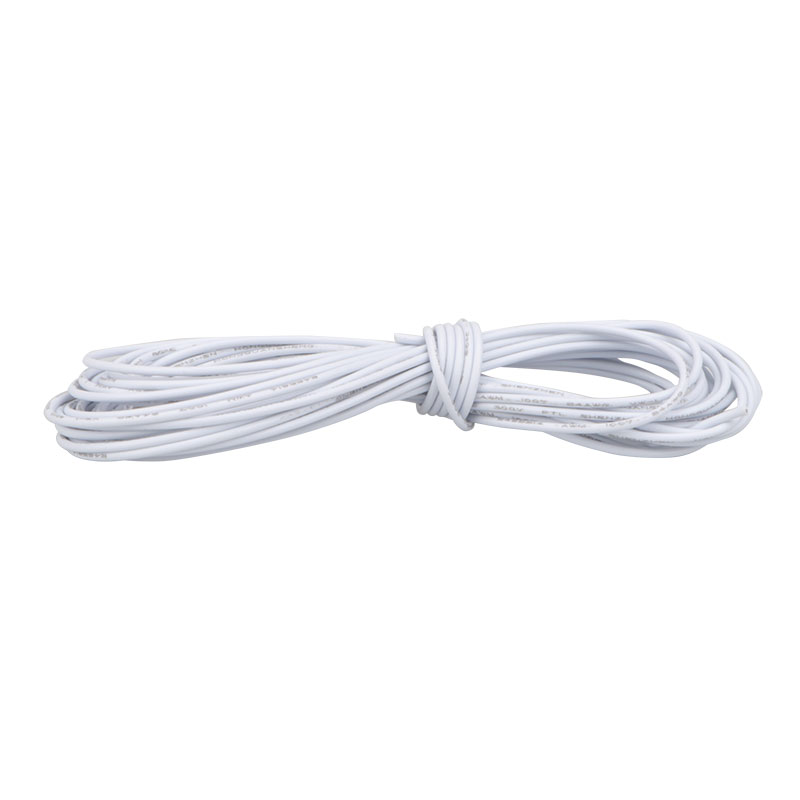 Draad 0.25mm2 24AWG UL1007 5M wit