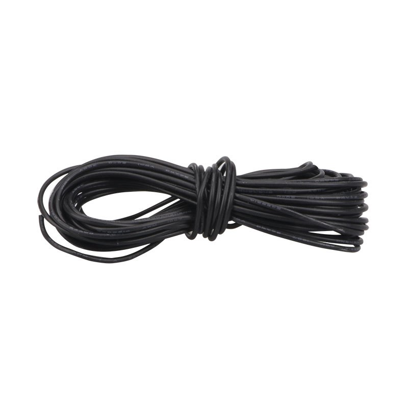 Draad 0.25mm2 24AWG UL1007 5M zwart