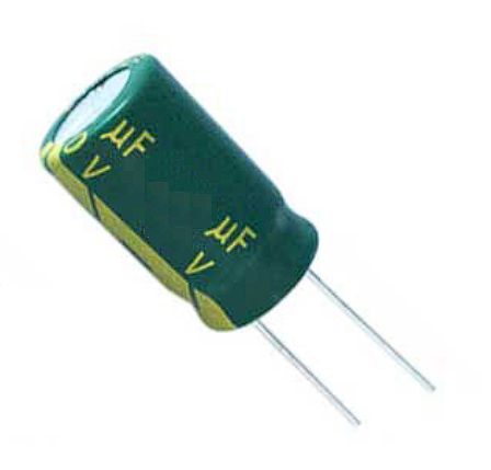 Condensator elektrolytisch (elco) 220uF 35V low ESR radiaal THT