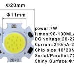 Power LED SMD 2011 2B7C specs