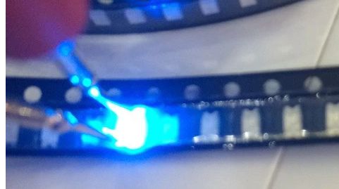 LED SMD 1206 blauw super bright 460-470nm