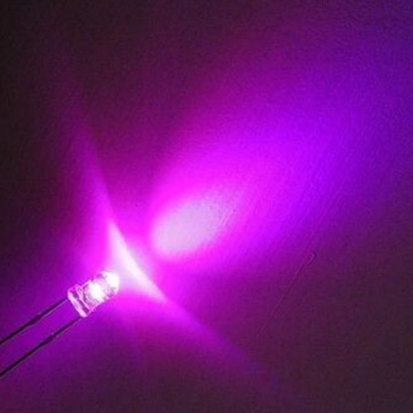 LED 3mm Roze helder demo