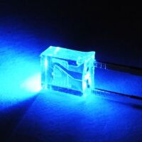 LED plat 2x3x4mm Blauw helder demo