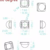 LED lens transparant 60 graden voor 5050 LED (RTU-7