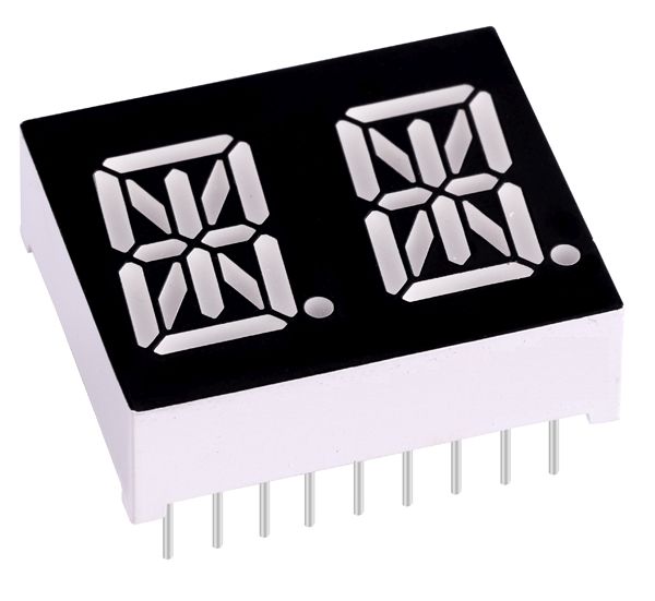 LED Display module 14 segmenten 2-bit rood 0.54'' gezamelijke kathode