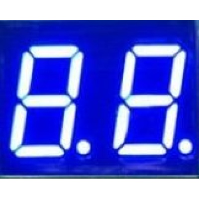 LED Display 7 segment 2-bit 0