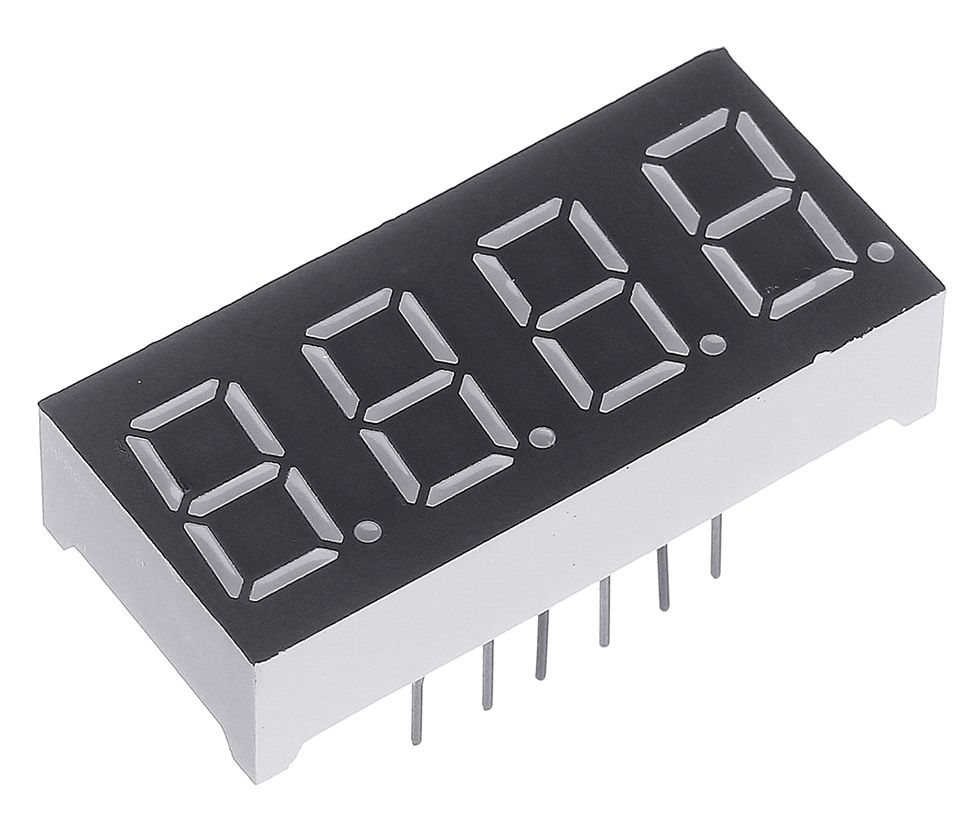 LED Display module 7 segmenten 4-bit wit 0.36'' gezamelijke kathode