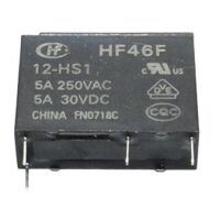 Relais 1xNO 240VAC-5A 30VDC-5A 1P1T / 12V (HF46F-012-HS1)