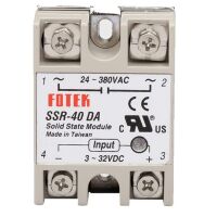 Relais Solid State 2-pins 3-32v, 1xNO 40A 380V SSR-40DA FOTEK