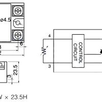 Relais Solid State SSR-40DA FOTEK afmetingen