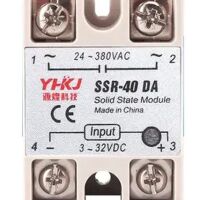 Relais Solid State 2-pins 12-32v, 1xNO 40A 380V SSR-40DA YHKJ