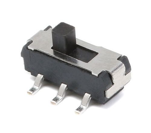 Schuifschakelaar 2-polig 6 pins 12V SS-22D18G2 2P2T SMD