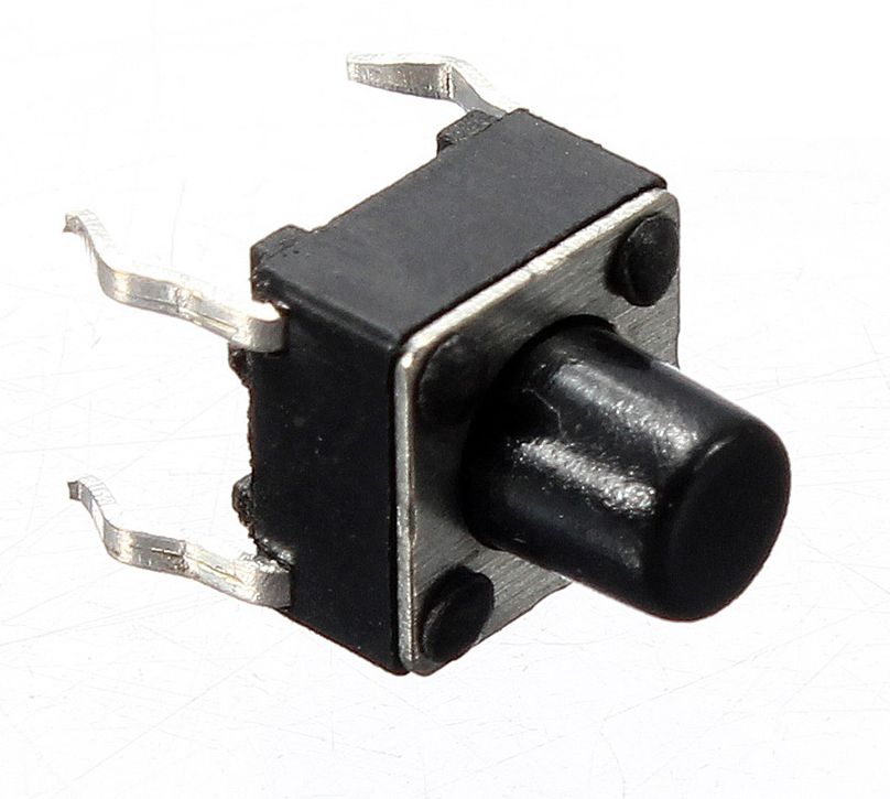Micro drukknop DIP P4 6x6x7 voorkant