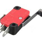 Microswitch 3-polig 15A 250VAC met roller V-156-1C25