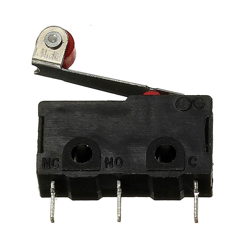 Microswitch 3-polig, 5A 125VAC met roller 03
