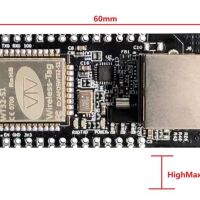 WT32 ETH01 ESP32 Ethernet board afmetingen