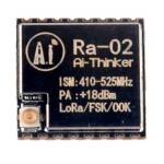 ESP8266 LoRa module 433Mhz (Ra-02) bovenkant