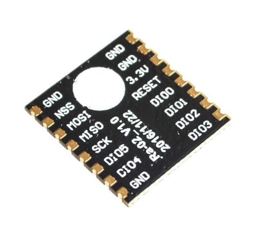 ESP8266 LoRa module 433Mhz (Ra-02) onderkant schuin