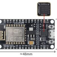 ESP8266 NodeMcu CP2102 Amica afmetingen