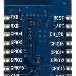 ESP8266 WiFi module (ESP-07) onderkant