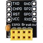 ESP8266 WiFi module ESP-01 adapter breadboard 02