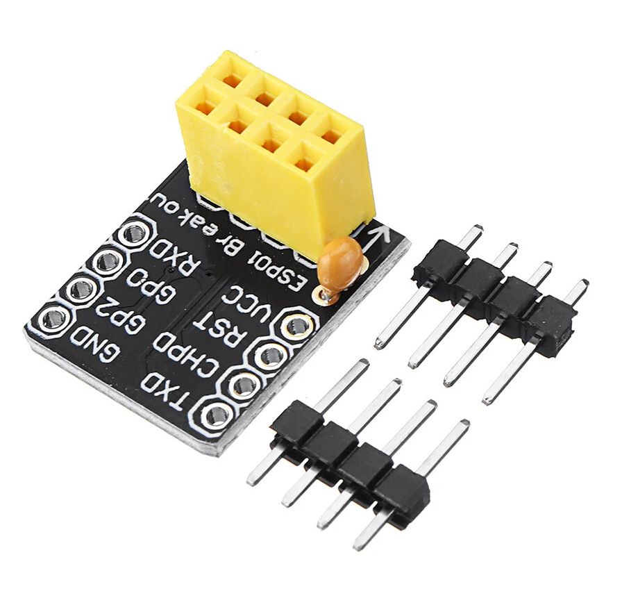 ESP8266 WiFi module ESP-01 adapter breadboard 04