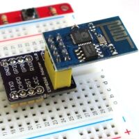 ESP8266 WiFi module ESP-01 adapter breadboard toepassing met esp module