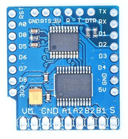 WEMOS D1 mini Dual Motor Driver TB6612FNG Shield v1