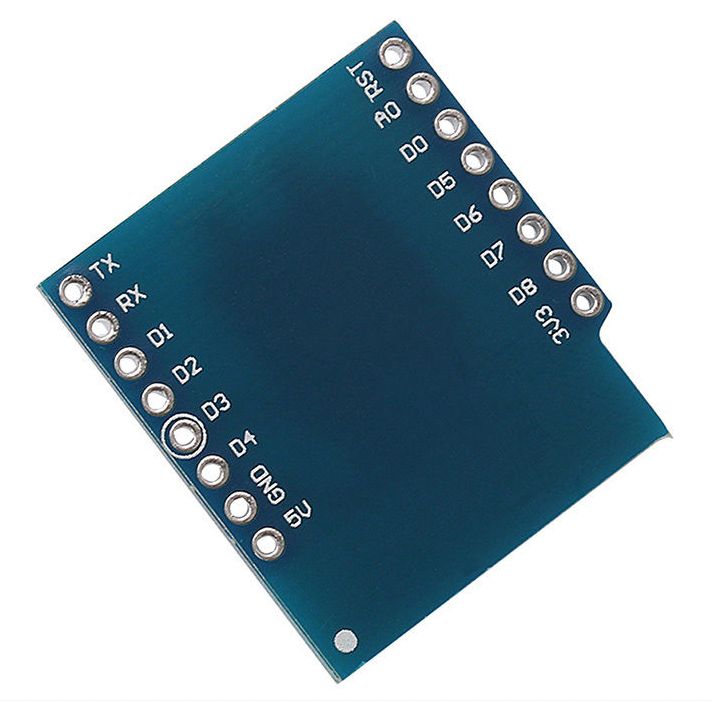 WEMOS D1 mini Knop Shield achterkant