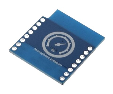 WEMOS D1 mini Temperatuur en luchtdruk sensor BMP180 Shield achterkant schuin