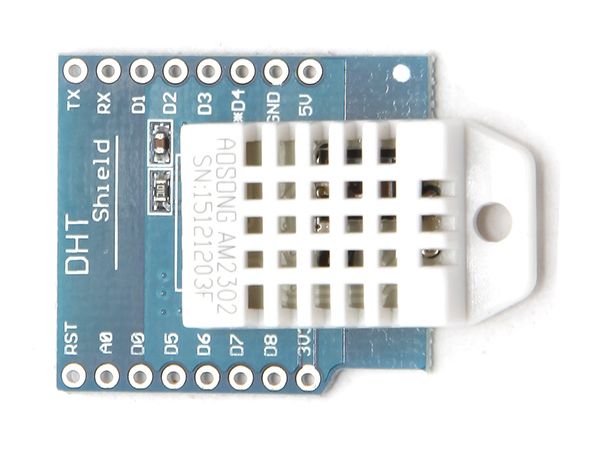 WEMOS D1 mini Temperatuur en vochtigheid sensor DHT22 Shield bovenkant