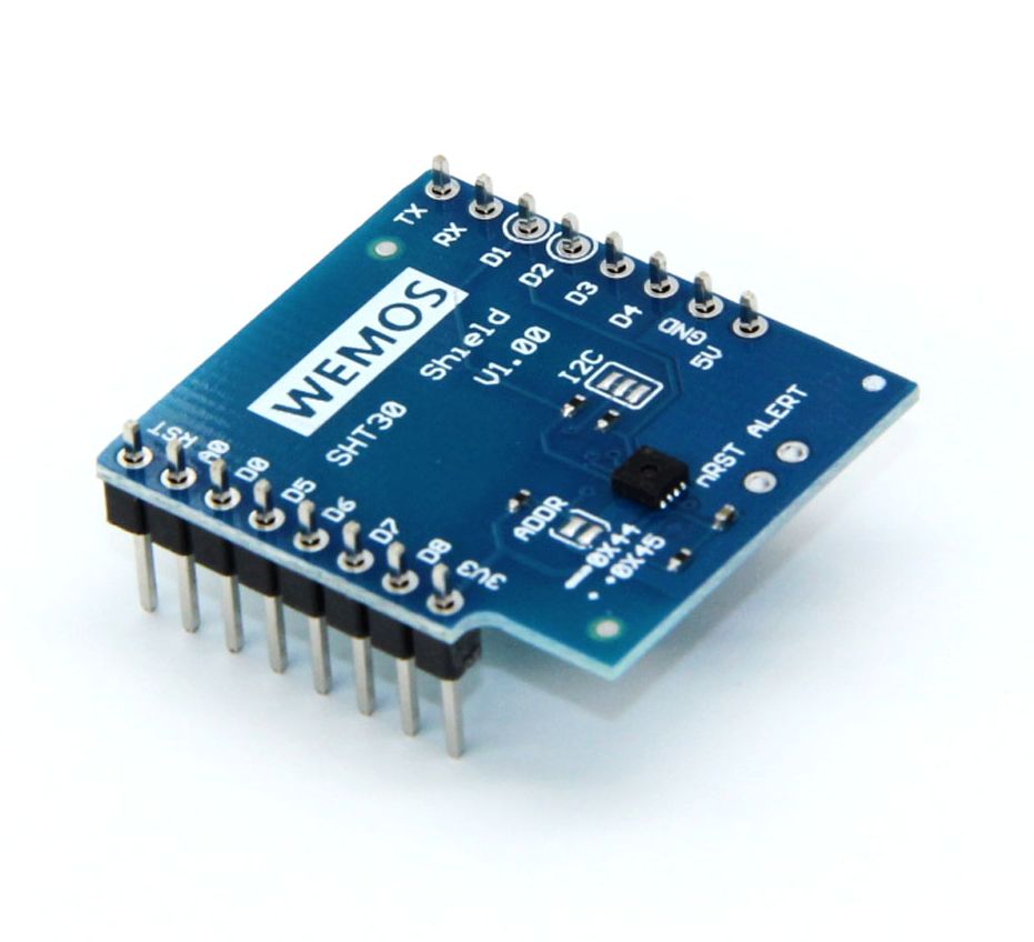 WEMOS D1 mini Temperatuur en vochtigheid sensor SHT30 Shield v1