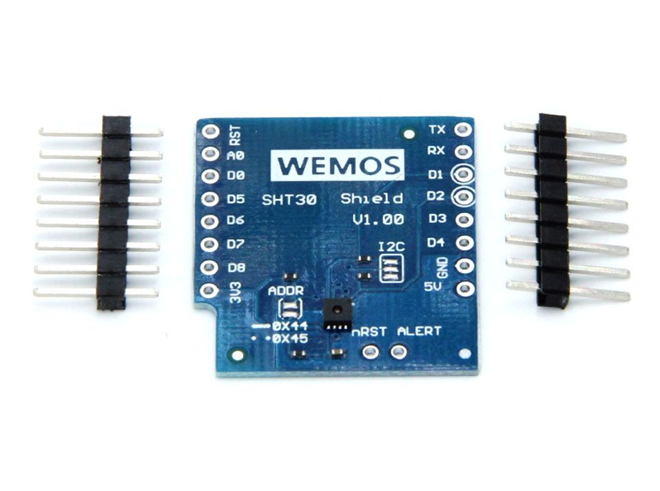 WEMOS D1 mini Temperatuur en vochtigheid sensor SHT30 Shield v1