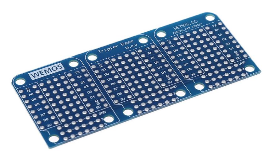 WEMOS D1 mini Triple Base Shield