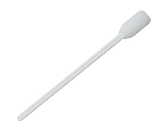 Foam kwast swab spons 13cm lang wegwerp wit