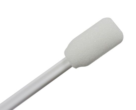 Foam kwast swab spons 13cm lang wegwerp wit 02