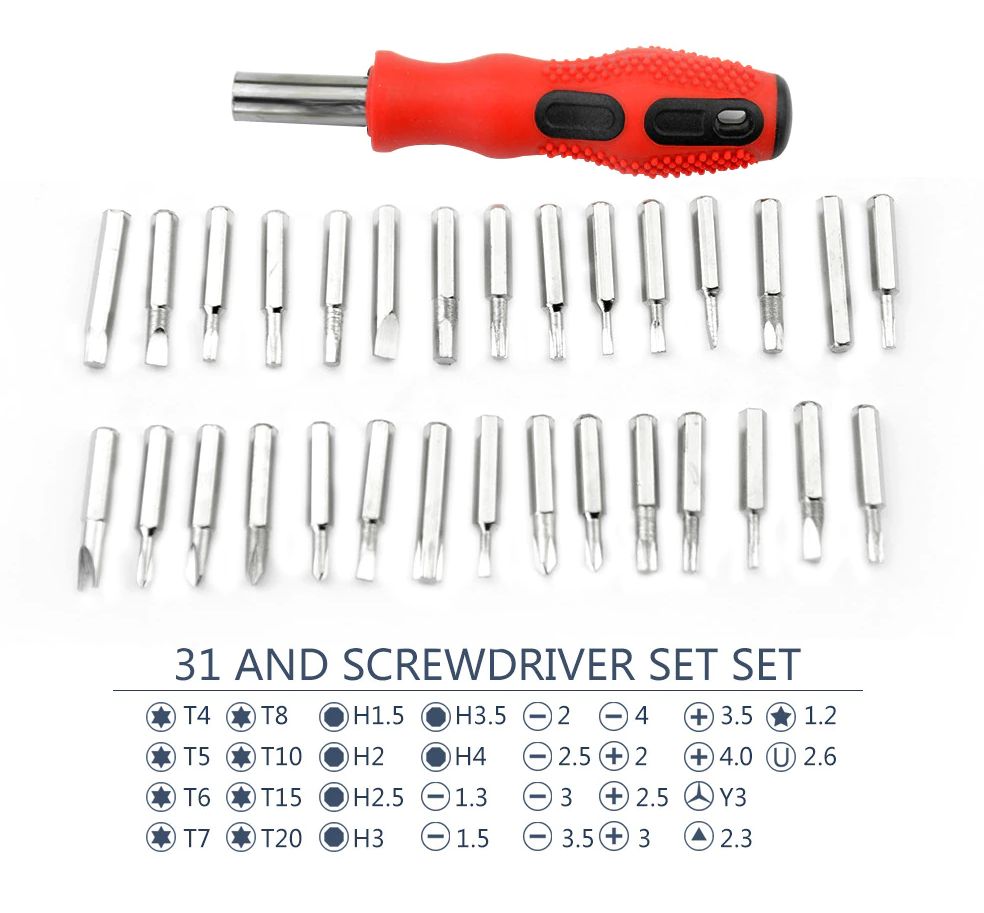 Schroevendraaier set mini precisie 31-delig 05