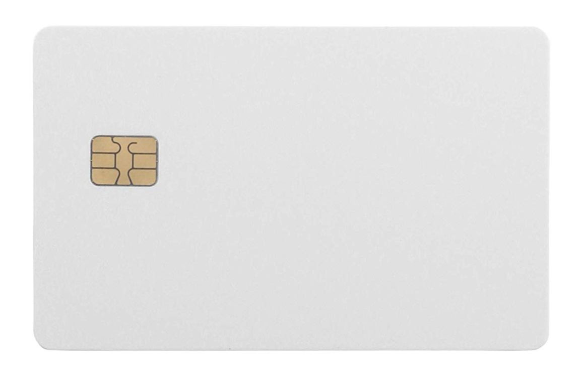 Chip IC smart card met 8mm HICO magnetische strip SLE4442 PVC wit