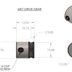 Drive Gear MK7 5mm RVS maten