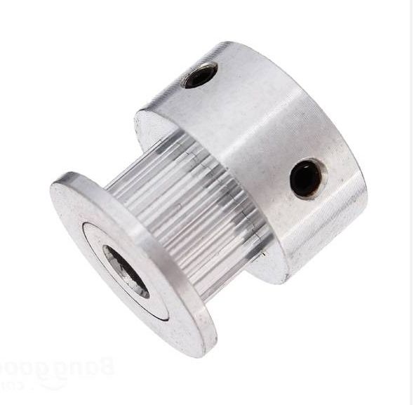 Pulley GT2 20 tanden 6mm gat voor riem 6mm aluminium