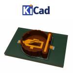 Batterij houder CR1220 / CR1225 horizontaal PCB SMD KiCad 6+